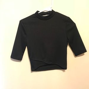 Black crop top
